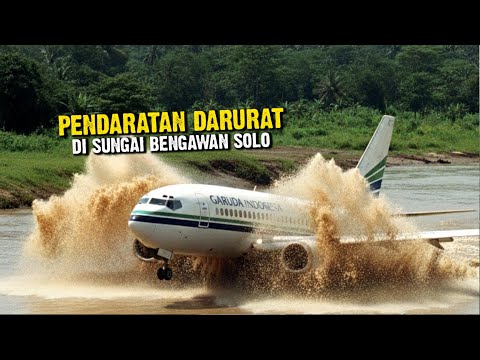 DETIK-DETIK MENEGANGKAN! Pendaratan Darurat Pesawat Tanpa Mesin di Bengawan Solo 2002