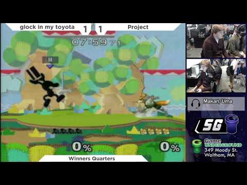 SG 23.4 SSBM - glock in my toyota (Mr. Game & Watch) vs. Project (Fox) - Melee WQF