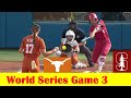 #8 Stanford vs #1 Texas Softball Highlights, 2024 NCAA World Series Game 3