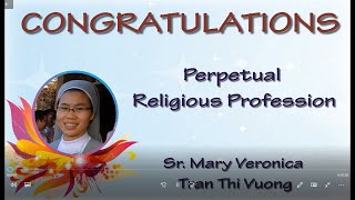 Vocation story of Sr Mary Veronica