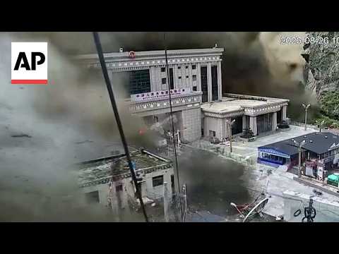 WATCH: Floodwaters and debris sweep through Gyirong Port near Nepal-China border