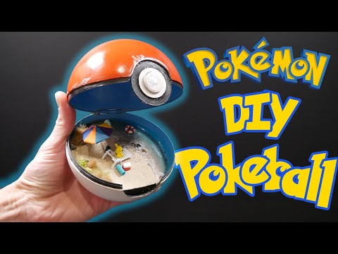 How to make a Pokeball // Sculpting a Miniature Pikachu