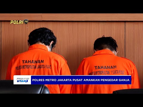 POLRES METRO JAKARTA PUSAT AMANKAN 2 PENGEDAR DENGAN BARANG BUKTI 53,75 KG GANJA