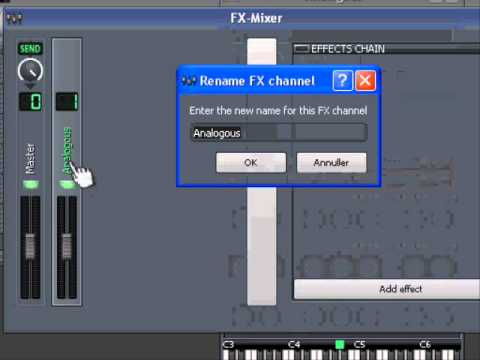 LMMS tutorial: LMMS 1.1 FX-mixer basics