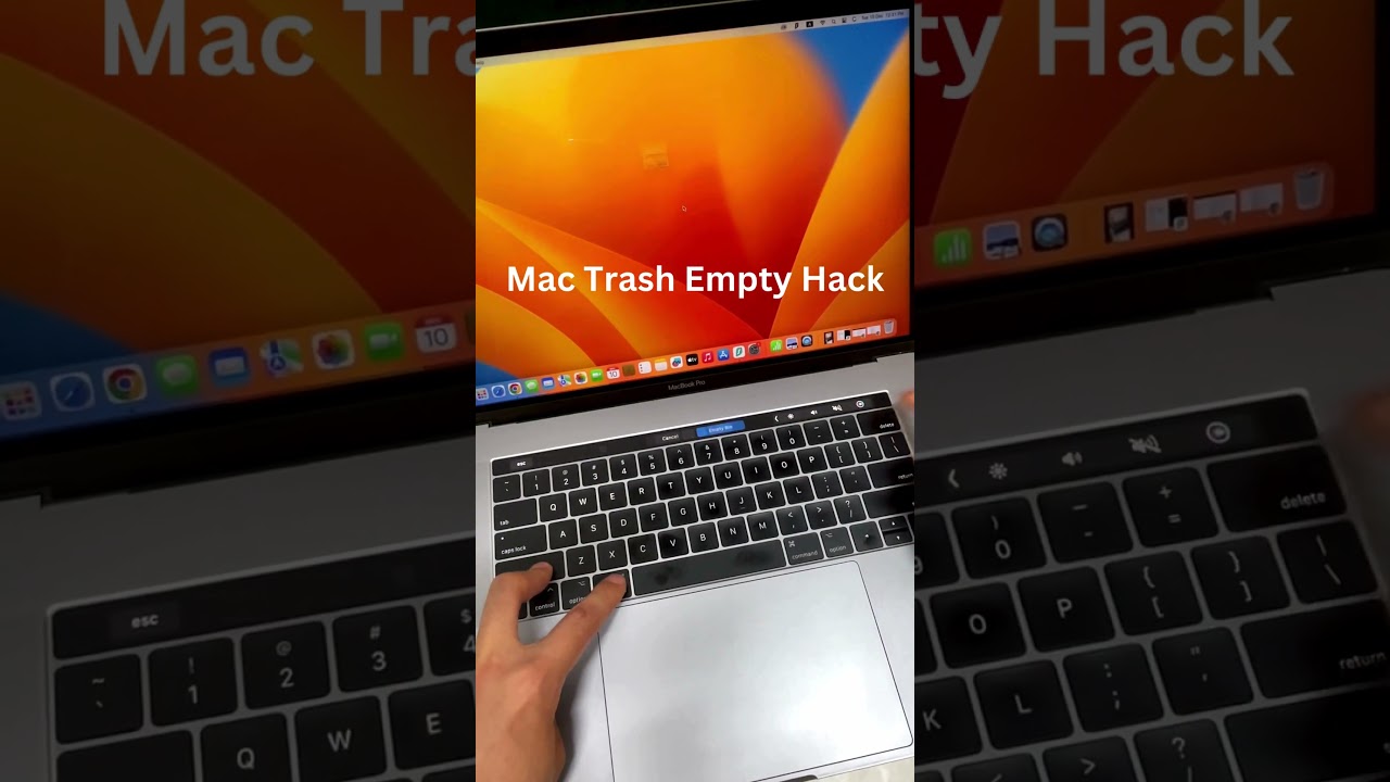 Mac Trash Empty Hack  #MacTips #MacShortcuts #TrashEmpty #ProductivityHacks