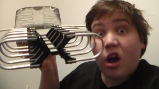 HDTV Outdoor Amplified Antenna FP-9000 360° UHF/VHF/FM 150 Miles Review