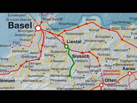 Cab ride Waldenburg - Liestal, Switzerland - Speed x8