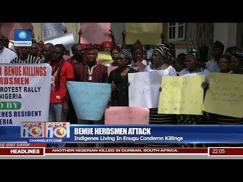 Indigenes Living In Enugu Condemn Benue Killings Pt 1 | News@10 |