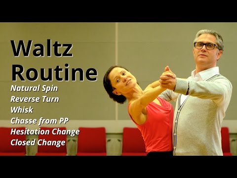 Waltz Basic Routine | Natural Spin, Whisk, Chasse