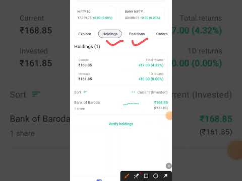 holdings, position, orders stocks in Groww #ishupal #stockmarket