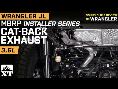 Jeep Wrangler JL 3.6L MBRP Installer Series Cat-Back Exhaust Sound Clip & Review