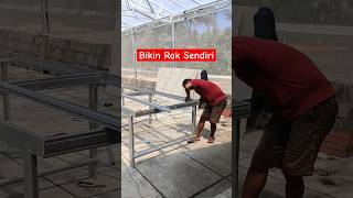 Download lagu Bikin Rak Dari Baja Ringan, harus bener nyambungnya biar kokoh #aridzona #raktanaman #greenhouse mp3