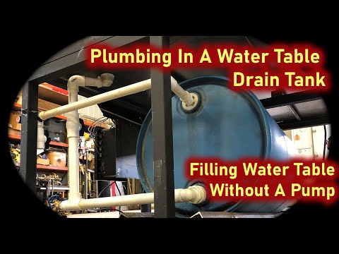 Plumbing For Water Table on DIY CNC Plasma Table | Filling Table WITHOUT A PUMP
