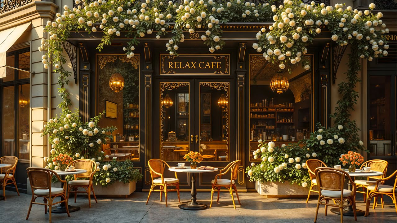 Paris Café Ambience with Relaxing Jazz ☕Unwind Elegant Jazz Music & Smooth Bossa Nova for Calm Focus