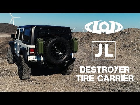 LOD Offroad Jeep Wrangler JL Destroyer Series Rear Bumper & Tire Carrier