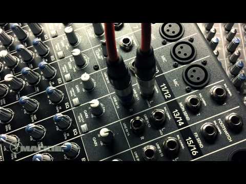 Mackie mixer basics - iPod to mixer