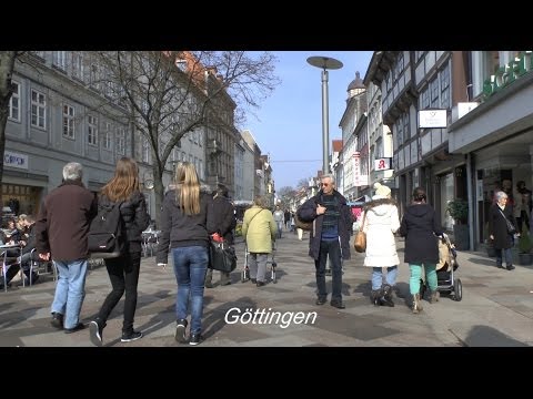 Fußgängerzone, Stadtbummel durch die Altstadt Göttingen am 7.3.2014 von tubehorst1