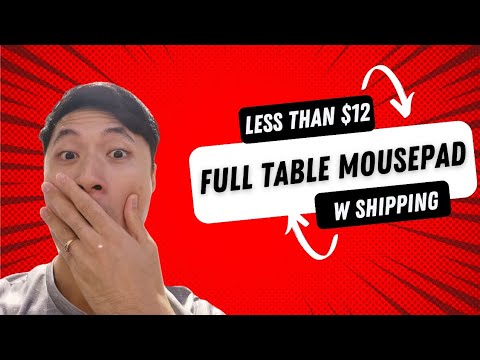 HUGE mouse pad covering the entire table for less than $15 SGD?!?! What a steal!