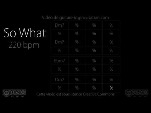 So What (220 bpm) : Jazz Backing track