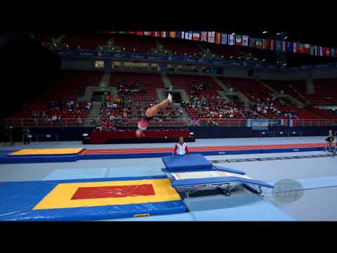 TROIANOVA Polina (RUS) - 2017 Trampoline Worlds, Sofia (BUL) - Qualification Double Mini Routine 1