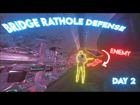 DEFENDING My OP Bridge Rathole As A Solo… Ark PVP