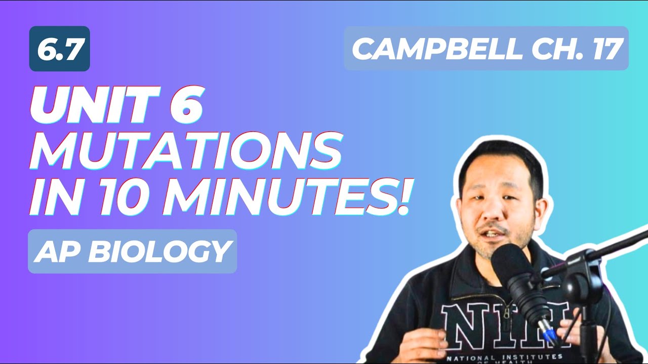 AP Biology: Nucleotide Mutations in UNDER 10 minutes! (Chapter 17, Unit 6)
