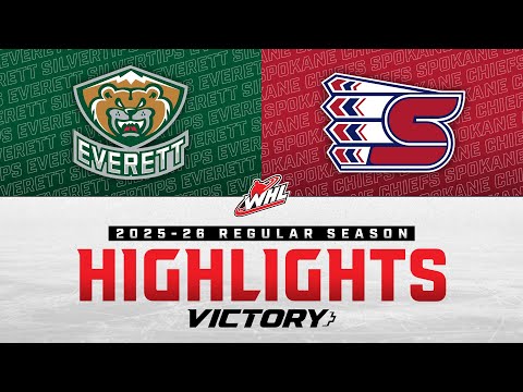 Everett Silvertips at Spokane Chiefs 11/01 | WHL Highlights 2025-26