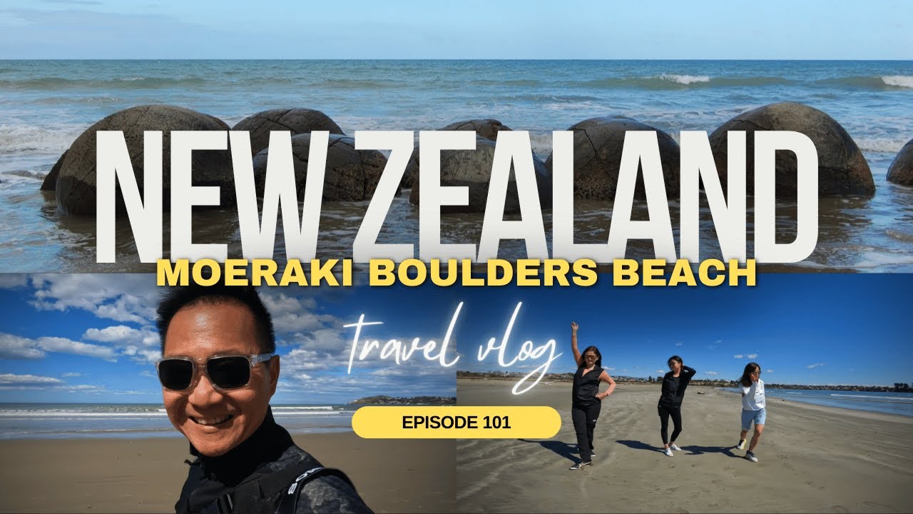 Explore the nature's phenomenon The Moeraki Boulders beach