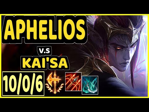 MICAO (APHELIOS) vs KAI'SA - 10/0/6 KDA BOTTOM ADC GAMEPLAY - BR Ranked GRANDMASTER