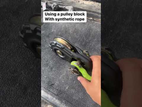 Can you use a snatch block with synthetic rope? #offroadrecovery #offroad #video #truck #stuck #jeep