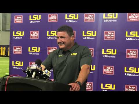 Watch: Ed Orgeron Gives Final Press Conference Entering Florida Game