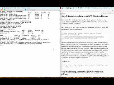 Cilium + gRPC Intro - Microservices-aware Network Security
