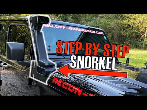 Rugged Ridge snorkel install in 20 mins on Jeep Wrangler 2.0 (JL)