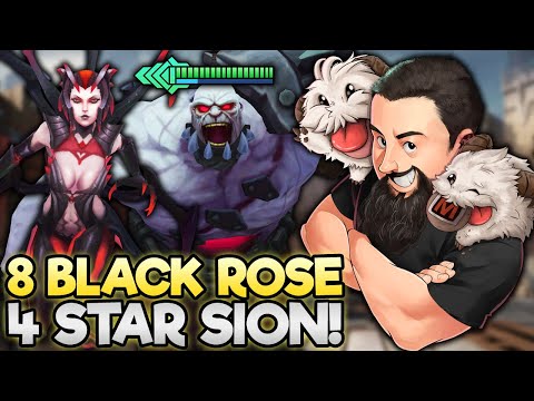 8 Black Rose - The Unkillable Demon Sion!! | TFT Into the Arcane | Teamfight Tactics