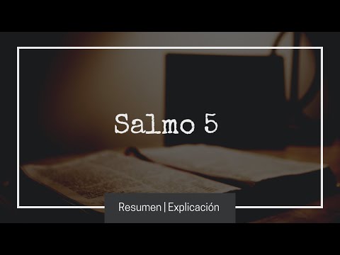 📖 SALMO 5 🙏 con explicación