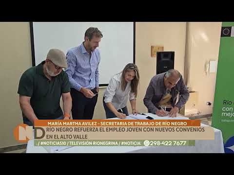 Río Negro refuerza el empleo joven con nuevos convenios en el Alto Valle