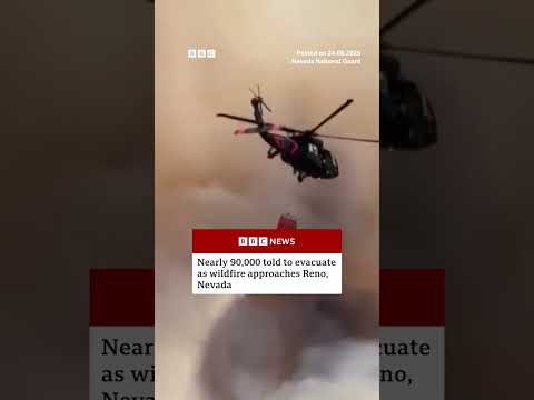A large wildfire has reached the outskirts of Reno, Nevada. #Wildfires #BBCNews