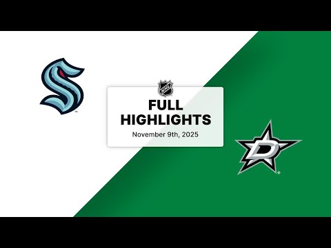 NHL Highlights | Kraken vs. Stars | November 09, 2025