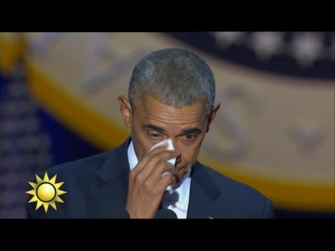Marcus Oscarsson om Obamas känslosamma tal till Michelle - Nyhetsmorgon (TV4)
