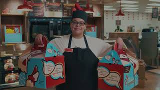 Lowe's preparing the sandwich