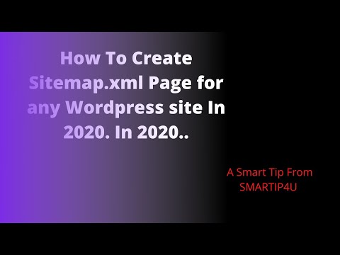 How To Create Sitemap.xml Page for any Wordpress site In 2020. In 2020..