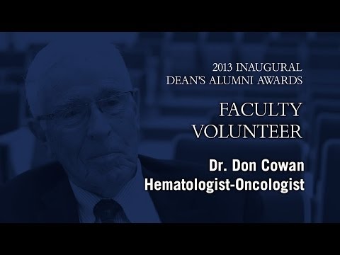 2013 Dean's Alumni Awards - Dr. Don Cowan, Faculty Volunteer