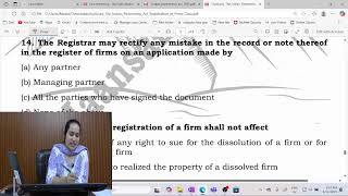 The Indian Partnership Act - Registration of Partnership firm (MLC)