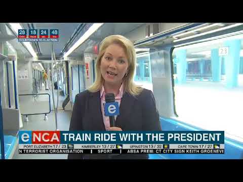 Annika Larsen views Prasa's new trains