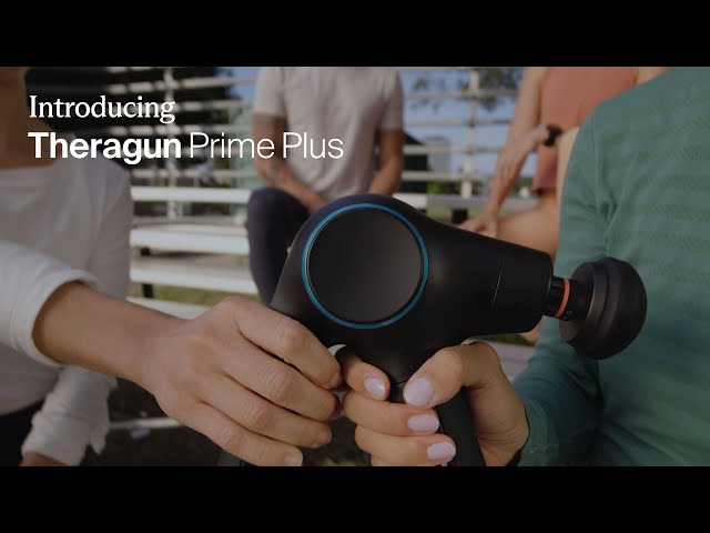 Therabody Theragun Prime Plus Pistola de Massagem Portátil com 4 Cabeças de Massagem e Bolsa de Viagem video