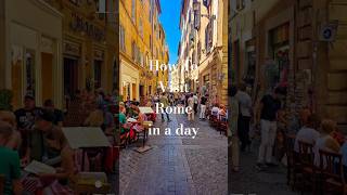 Rome in a day? 🇮🇹 Watch the full video to see how 👇🏻#rome #travel #italy #shorts