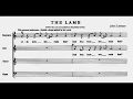 John Tavener - The Lamb  for Choir (Score video)