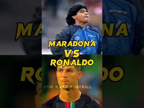 Maradona Vs Ronaldo ⚡🤩 #subscribe #support #shorts #viralshorts