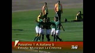 Palestino 1 - 5 Audax Italiano | Campeonato Apertura 2003