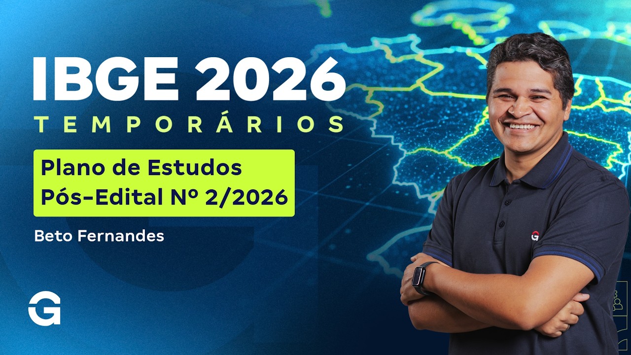 Concurso IBGE Temporários | Plano de Estudos Pós-Edital Nº 2/2026